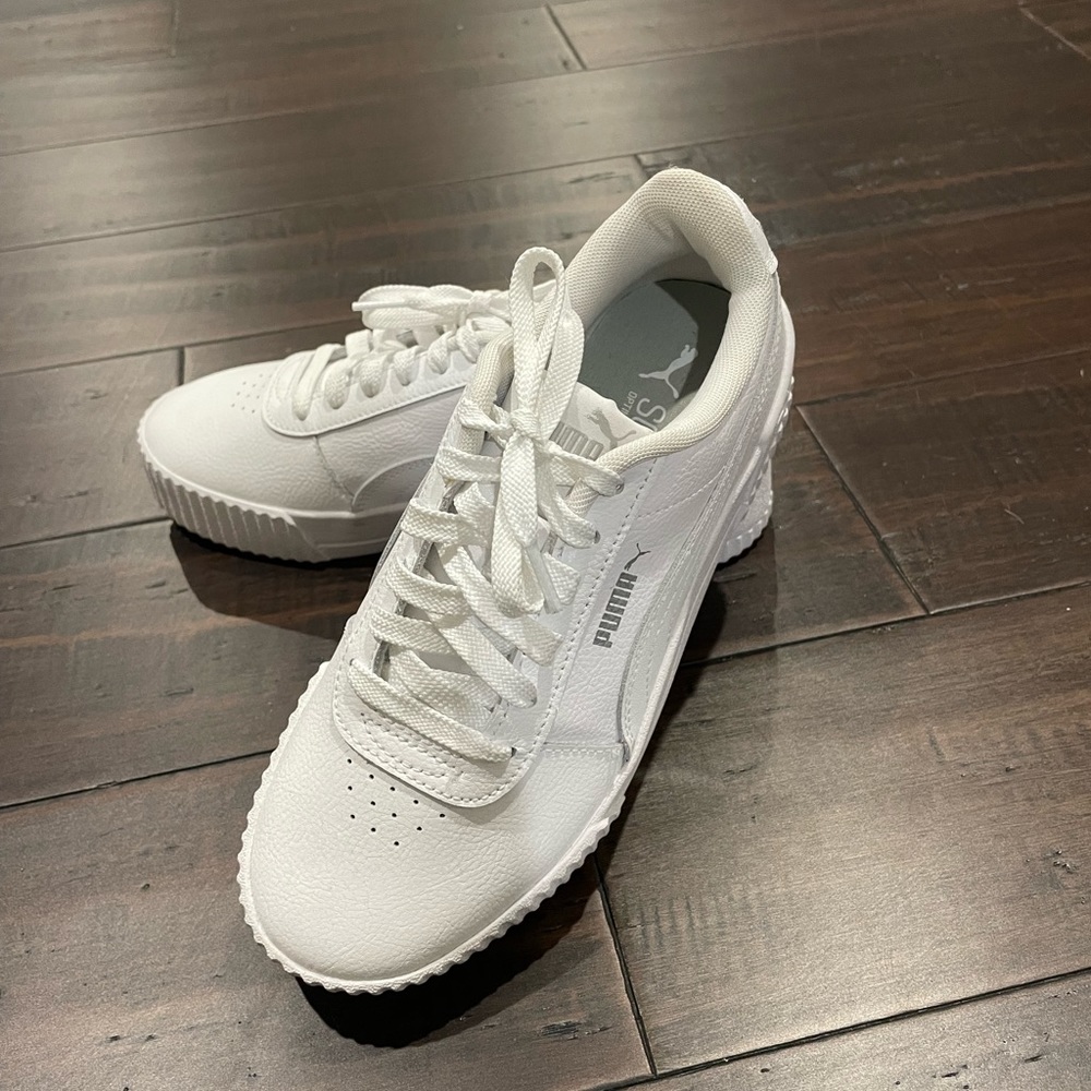 Puma all white sneakers, brand new never worn